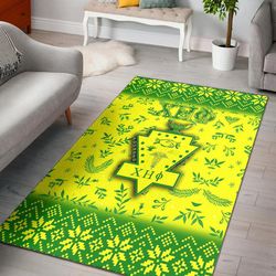 chi eta phi christmas area rug, africa area rugs for home