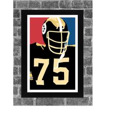 pittsburgh joe greene sports print art 11x17