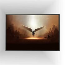 archangel canvas wall art | warrior angel canvas wall art | popular canvas wall art | michael angel canvas wall art | ha