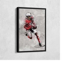 deandre hopkins poster arizona cardinals nfl canvas wall art home decor framed poster man cave gift