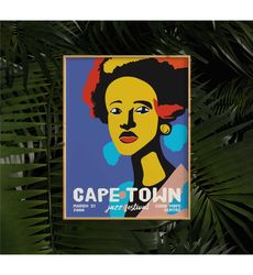 cape town jazz festival poster - musician gift,