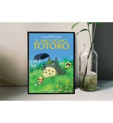 my neighbor totoro movie poster film/room decor wall