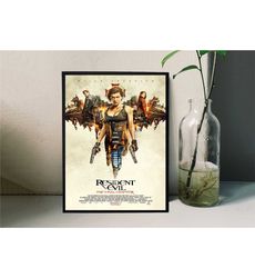 resident evil the final chapter movie poster film/room
