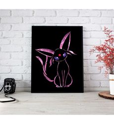 eeveelution poster-espeon poster-sylveon poster-eevee poster-umbreon poster- eevee evolutions-pokemon