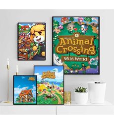 animal crossing poster-11models -animal crossing new horizons poster-animal