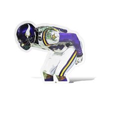 randy moss mooning minnesota vikings football glossy sticker vinyl laminate, self adhesive-free us shipping