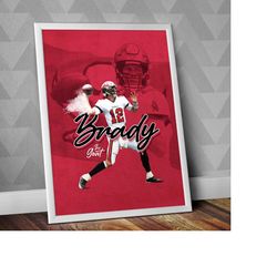 tom brady - tampa bay buccaneers / buccaneers poster / american football posters / tom brady poster / tom brady print /