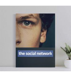 the social network movie poster, wall art film