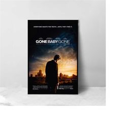gone baby gone movie poster - high quality canvas art print - room decoration - art poster for gift
