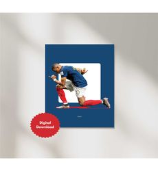 mbappe, france, world cup, football, print, football poster,