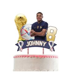 digital mbappe cake topper, french cake topper, personalization