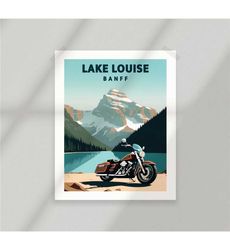 lake louise and moto harley - banff -