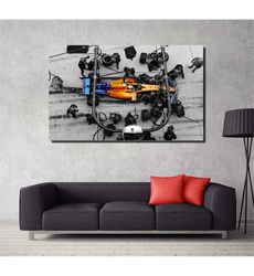 lando norris pit stop ready to hang canvas