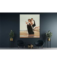 jack vettriano canvas wall art, oil painting on