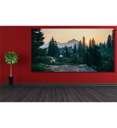 sunset forest ready to hang canvas wall art,nature