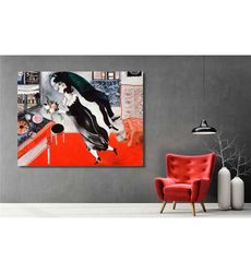 marc chagall ready to hang canvas wall art,marc