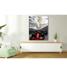 charles leclerc ready to hang canvas wall art,charles