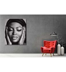 naomi campbell ready to hang canvas wall art