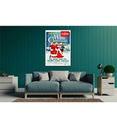 white christmas movie ready to hang canvas wall