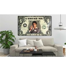 scarface ready to hang canvas wall art,scarface poster,tony