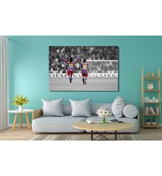 messi ronaldinho ready to hang canvas wall art,