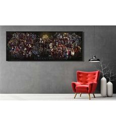 resident evil ready to hang canvas wall art,poster,print,the