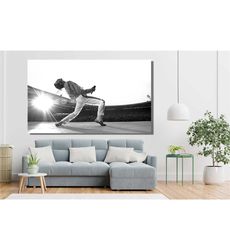 bohemian rhapsody freddie mercury wall art canvas -wrapped