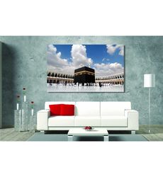 kaaba wall art islamic ready to hang canvas