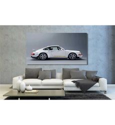 porsche 911 carrera white ready to hang canvas