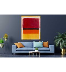 mark rothko orange and red canvas art,rothko wall