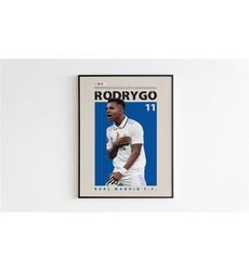 rodrygo poster, poster, real madrid poster minimalist, rodrygo