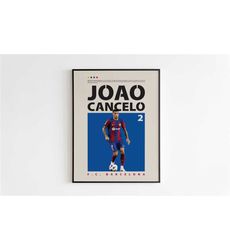 joao cancelo poster, barcelona poster minimalist, joao cancelo