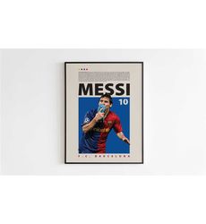 lionel messi poster, barcelona poster minimalist, lionel messi