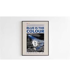 chelsea poster, blue is the colour poster, decor