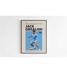 jack grealish poster, manchester city poster minimalist, grealish