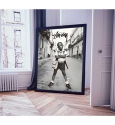 stussy wall art print digital, stssy child poster