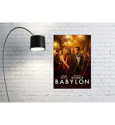 babylon movie poster 2023 film - room decor