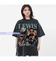 lewis hamilton vintage washed t-shirt, formula racing f1