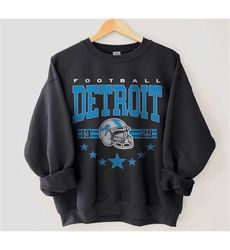 vintage detroit football sweatshirt, vintage style detroit football