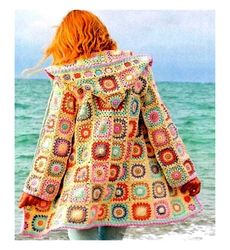 instant download pdf vintage crochet pattern granny squares