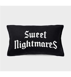 sweet nightmares goth cushion cover - goth bedding