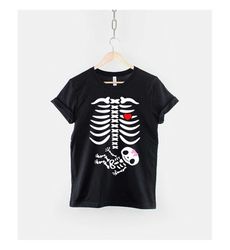 baby girl skeleton maternity halloween shirt - pregnancy