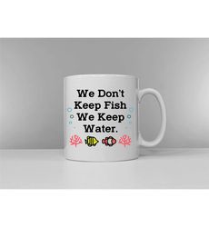 aquarium fish keeper mug - coral reef tank