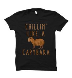 cute capybara gift. cute capybara shirt. capybara lady