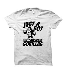 gorilla shirt. gorilla gift. monkey shirt. monkey gift.