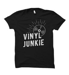 vinyl junkie shirt. vinyl junkie gift. vinyl collector
