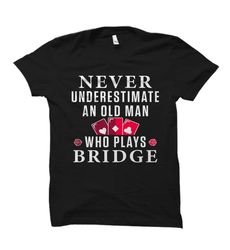 bridge game shirt. bridge game gift. bridge player