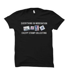 stamp collector shirt. stamp collector gift. stamp collecting