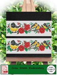 vintage cross stitch pattern flowers and roses