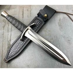 handmade carbon tool steel dagger knife micarta handle outdoor survival knife